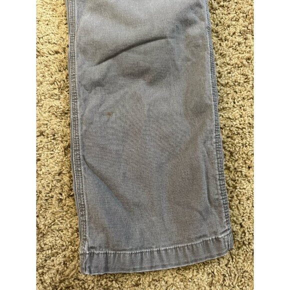 CARHARTT Gray Canvas Carpenter Pants Relaxed Fit Workwear Rugged 36x31 READ - Picture 9 of 9